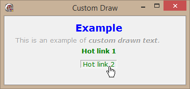 Custom drawing: Hypertext
